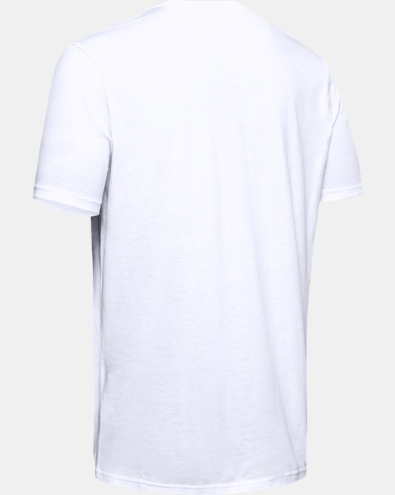 Men's UA GL Foundation Short Sleeve T-Shirt, White, pdpMainDesktop image number 7